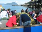 Locals get their pick of herring eggs on the Julia Kae.